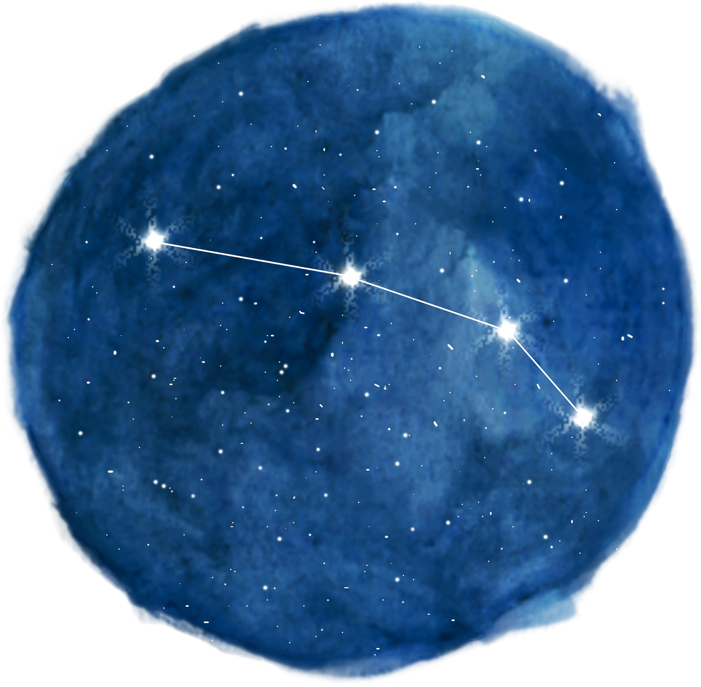 Zodiac Sign Aries in Cosmic Stars Space